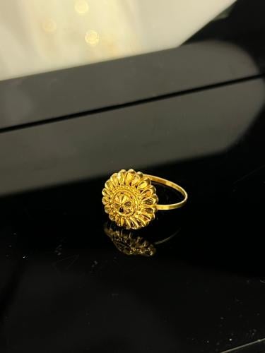 خاتم كرسي جاير ذهب عيار21 فاخر و انيق مقاس16 بوابة...