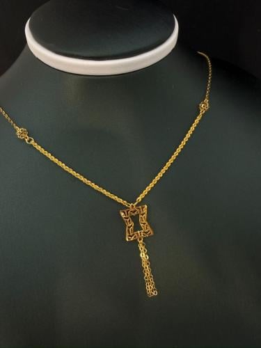 قلاده ذهب عيار21 فاخره و مميزه وزن 2.44 بوابة.4