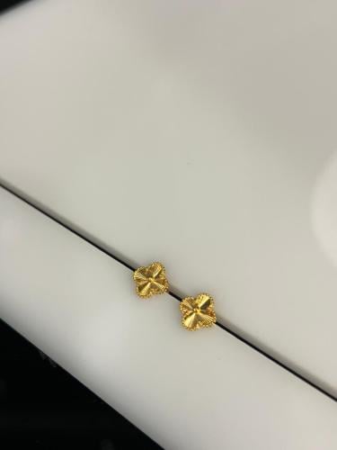 حلق الورده ذهب عيار21 فاخر و انيق بوابة.5