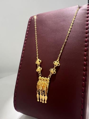 قلادة رمش العروس ذهب عيار21 الوزن 2.56 بوابة.5