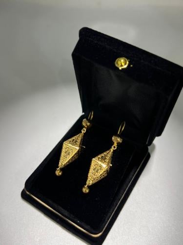 حلق الفانوس ذهب عيار21 فاخر و مميز وزن6.47 بوابة.5