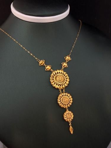 قلادة كرسي جابر ذهب عيار21 مميزه و انيقه وزن 2.11...