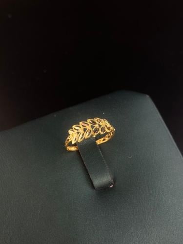 خاتم غصن الزيتون ذهب عيار21 فاخر و انيق للهدايا مق...