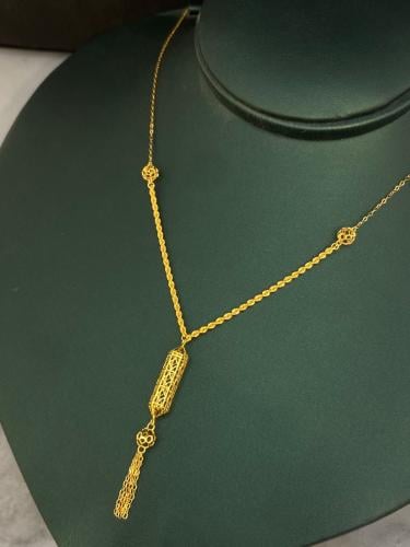 قلادة الهبه ذهب عيار21 فاخره و مميزه وزن 1.99 بواب...