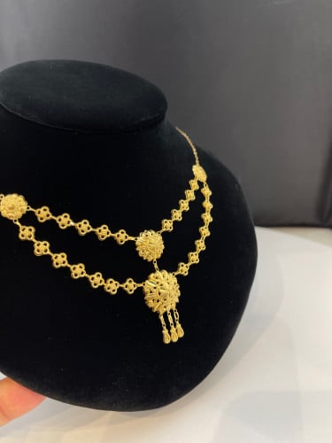 قلادة كرسي جابر دورين ذهب عيار21