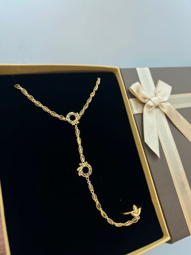 كف موديل غصن الزيتون فاخر و انيق ذهب عيا 21 الوزن...