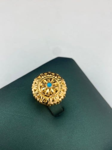 خاتم ذهب عيار21 موديل بحريني فاخر و انيق مقاس12