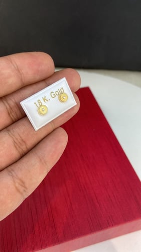 حلق طبي اسباني مميز و انيق عيار18