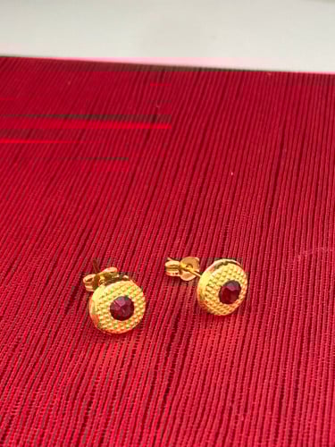 حلق صباح الخير ذهب عيار21 فاخر و انيق الوزن 0.75