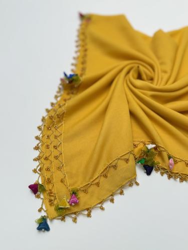 مدورة لون أصفر منقاوي