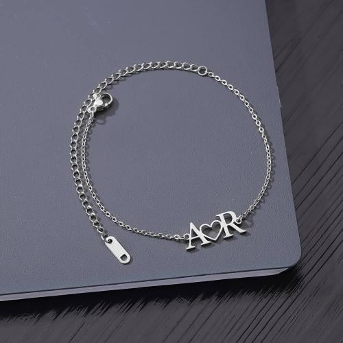 خلخال أحرف وقلب