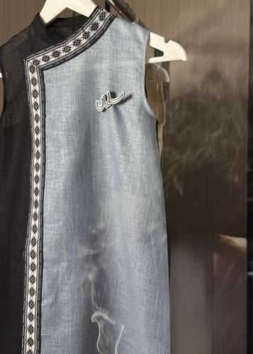 دقلة أنيقه للمناسبات – قماش لينن فاخر