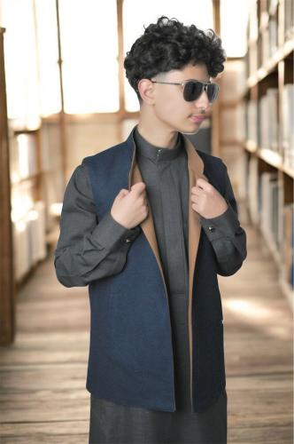 سديري دبل فيس أطفال – جوخ كحلي وجملي