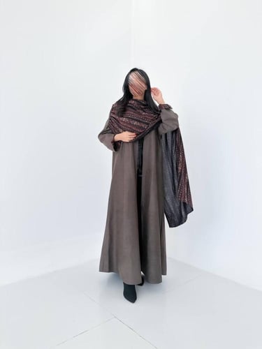 عباية شتوية بشال كشميري