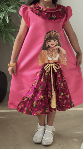 فستان رمضاني بالوان متعددة