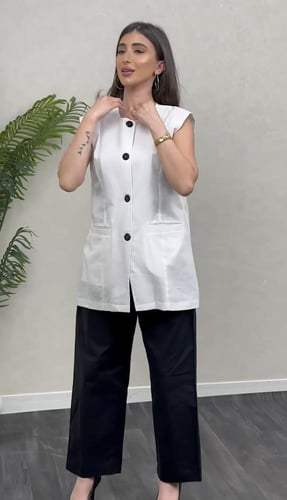 عباية مودرن – تصميم لينن فاخر