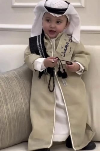 دقلة لينن ولادي بتطريز الاسم