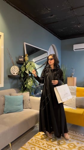 عباية صيفية بقصة نص كلوش – كتان أصلي