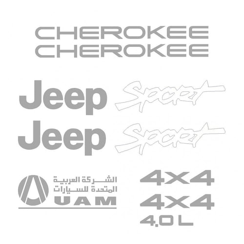 طقم استكرات جيب شروكي 97 - 2001