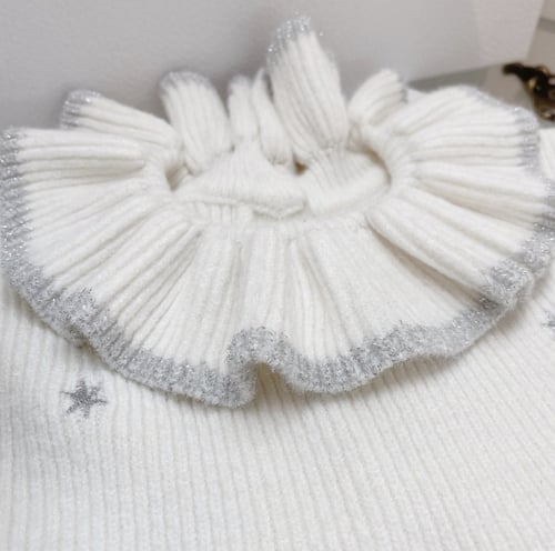 فستان ديور صوف بياقة طبق الاصل