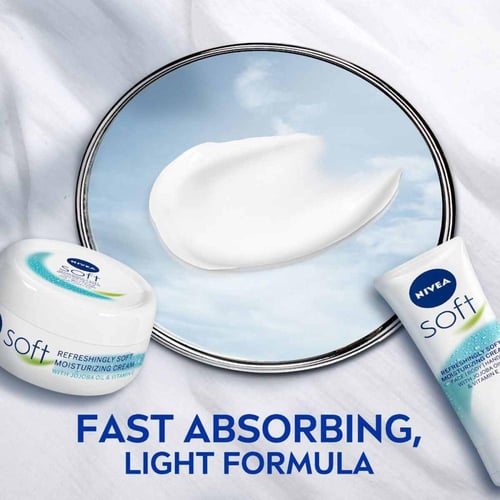 نيفيا سوفت كريم ترطيب مع زيت الجوجوبا وفيتامين هـ...