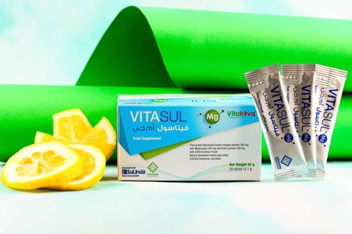 سوليندا فيتاسول ألياف غذائية ، كولاجين مع 20 مغلف