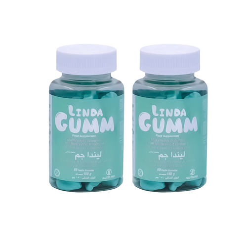 عبوتين من ليندا جم - بيوتين - 60 قطعة