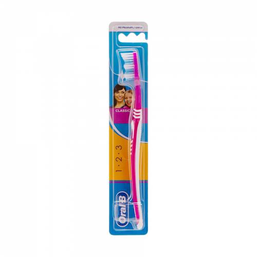 فرشاة أسنان أورال 1 - 2 - 3 كلاسيك متوسط
