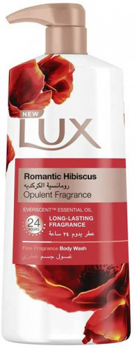 لوكس غسول جسم عطري رومانسية الكركديه 700 ملي