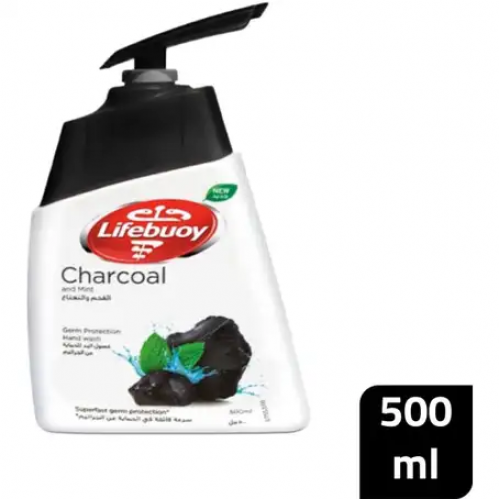 لايف بوي غسول اليد بالفحم و النعناع 500مل