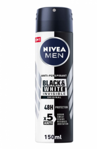 نيفيا مزيل عرق سبراي انفيزيبل للملابس السوداء والب...