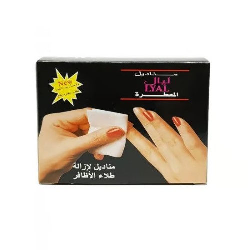 مناديل ازالة طلاء الاظافر من ليال - 12منديل