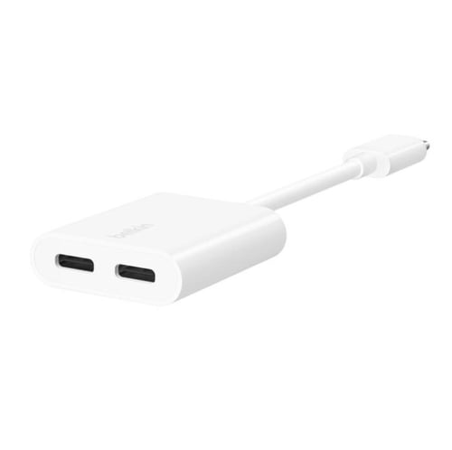وصلة تايب سماعة + شاحن belkin RockStar USB-C Audio...
