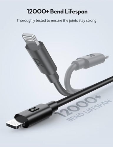 كيبل شحن تايب سي آيفون لايتننق سريع Ravpower RP-CB...