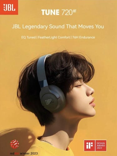 سماعة جي بي ال تون 720بت JBL Tune 720BT Over-Ear H...