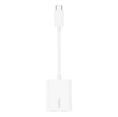 وصلة تايب سماعة + شاحن belkin RockStar USB-C Audio...