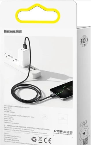 كيبل يو اس بي مايكرو Caple USB to Micro 2A ماركة ب...