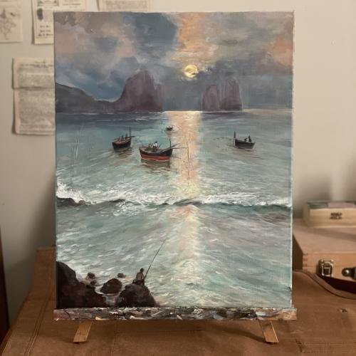 Blue waves 50*40cm
