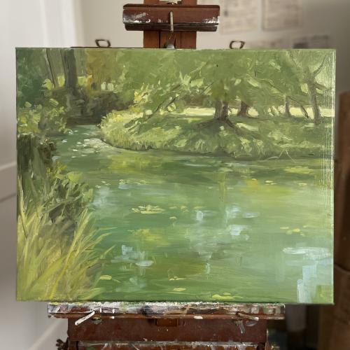 Reflections of the river 40*50 cm