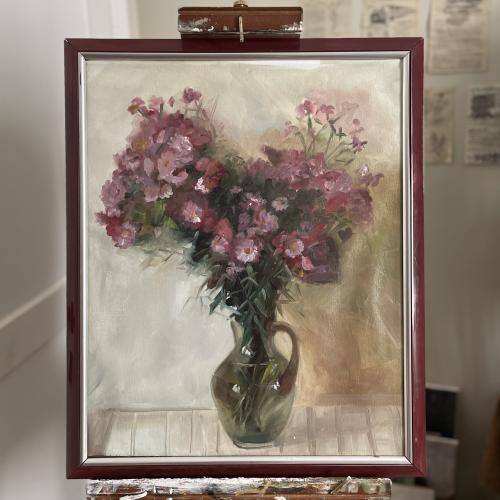 Purple flowers 50*40 cm