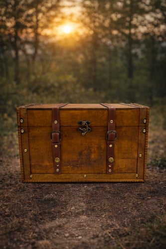 صندوق خشب كلاسيكي الطول40cm والعرض 29cm والارتفاع...