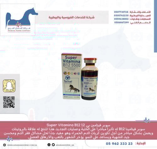 سوبر فيتامين بي 12 Super Vitamina B12 30ml