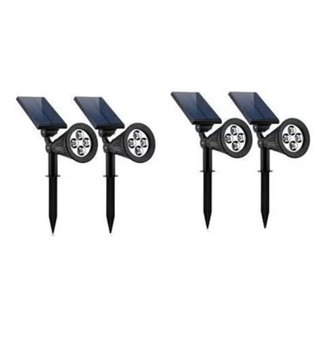 كشافات غرس أرضية على الطاقة الشمسية لون أصفر