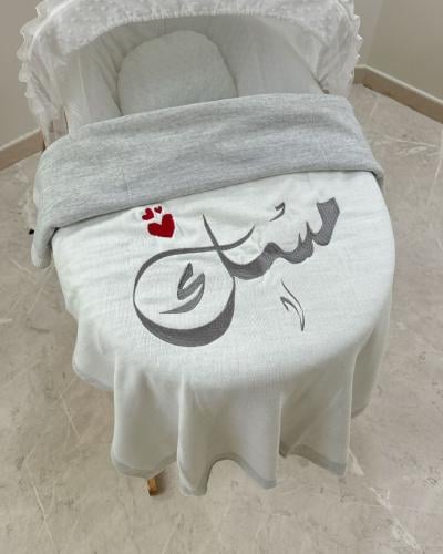 بطانيات مواليد مع التطريز