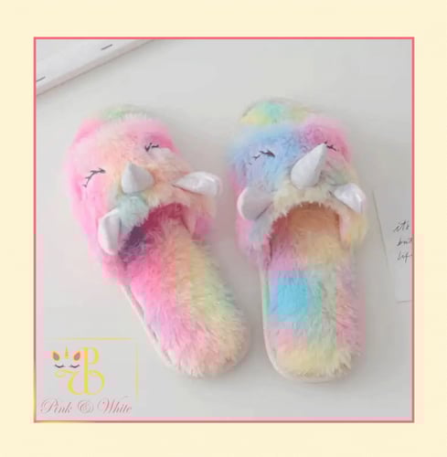 سليبرز يونيكورن مفتوح Open Unicorn Home Slippers