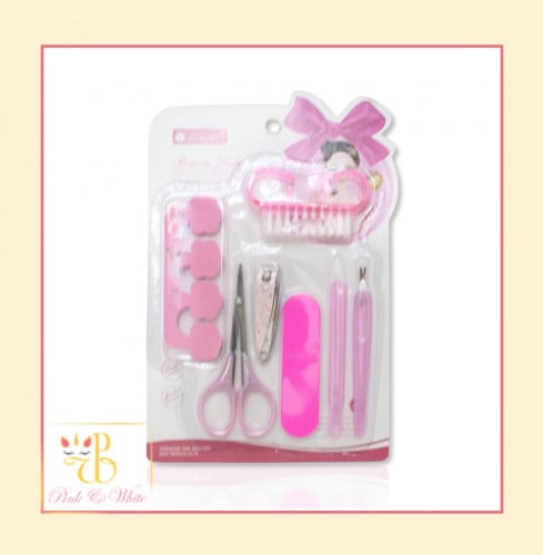 مجموعة العناية بالأظافر وردي Pink Nail Care Set