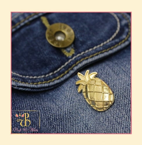 بروش أناناسة Gold Pineapple Brooch