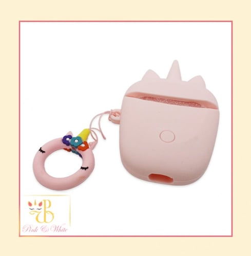 غطاء ايربودز رأس يونيكورن وردي Unicorn Airpods Cas...