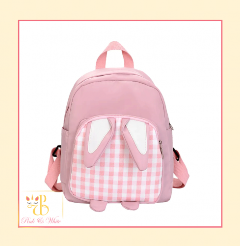 حقيبة ظهر وردية وسط