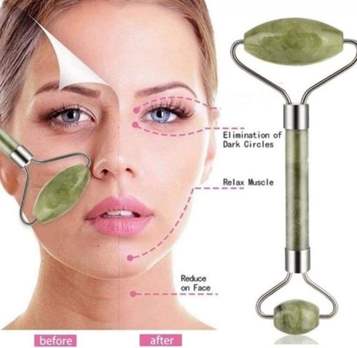 مجموعة العناية بالبشرة جاد رولر الأصلي + حجر التدل...